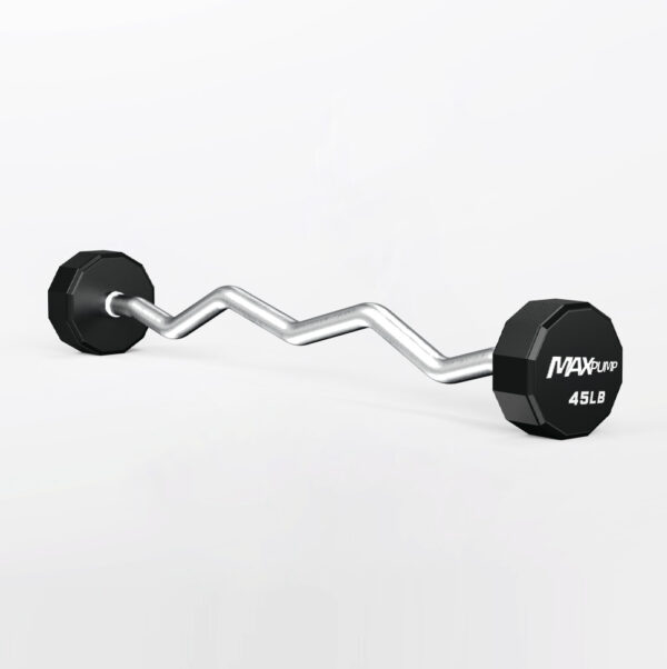 Max Diamond-cut Curl Barbell